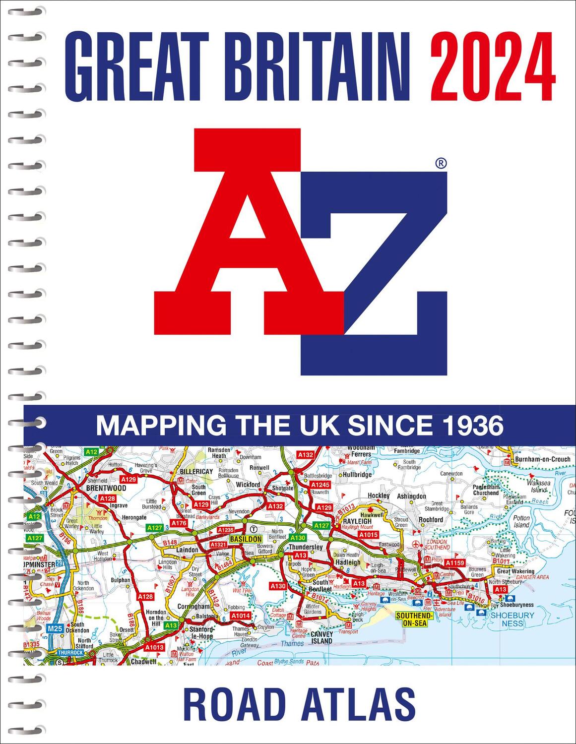 Cover: 9780008597641 | Great Britain A-Z Road Atlas 2024 (A4 Spiral) | AâEUR¿Z maps | Buch