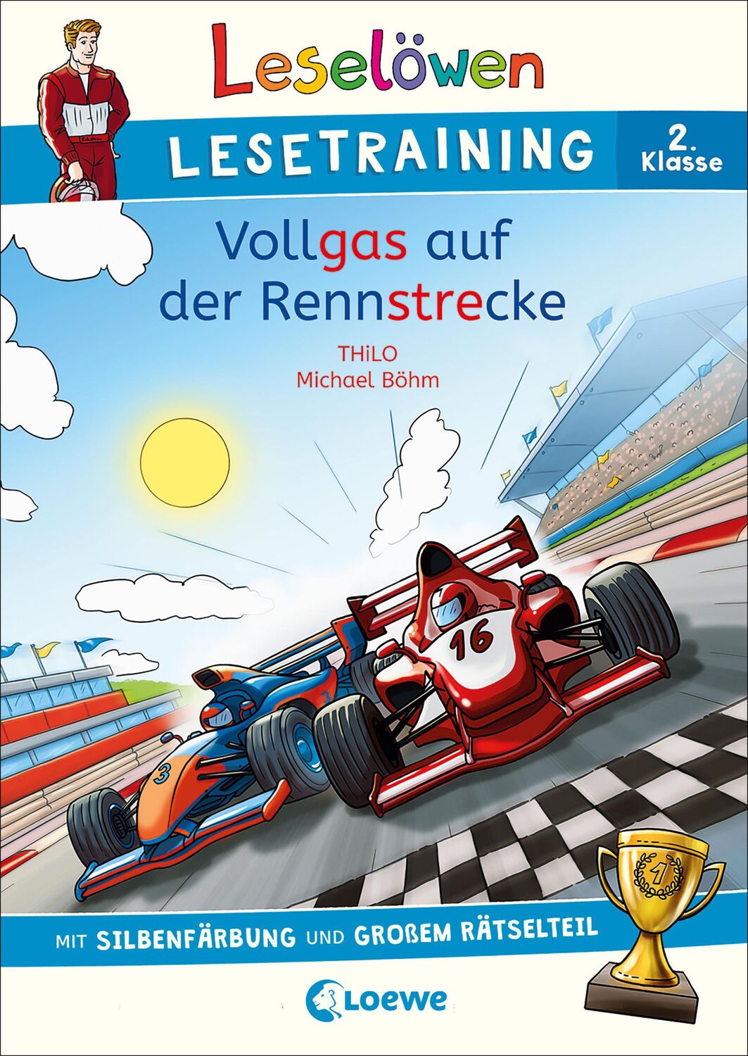 Cover: 9783743210608 | Leselöwen Lesetraining 2. Klasse - Vollgas auf der Rennstrecke | THiLO