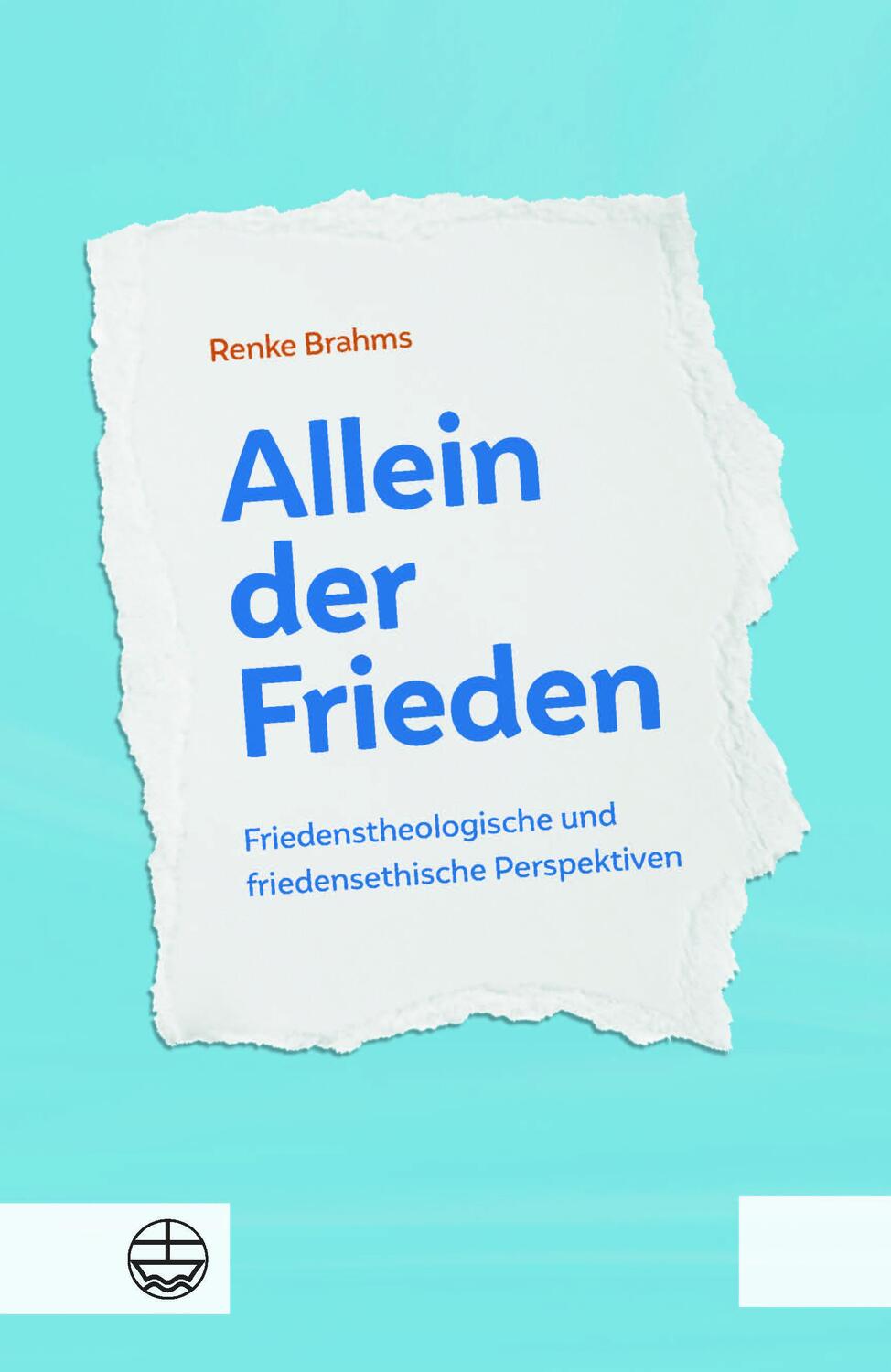 Cover: 9783374073405 | Allein der Frieden | Renke Brahms | Taschenbuch | Deutsch | 2023