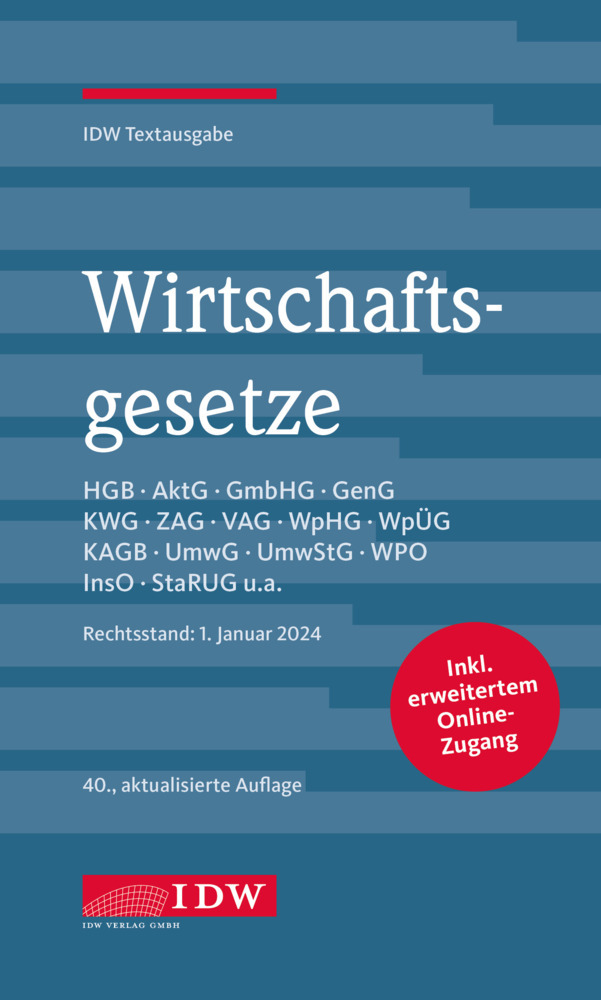 Cover: 9783802129278 | Wirtschaftsgesetze 2024, m. 1 Buch, m. 1 Beilage | e.V. | Bundle