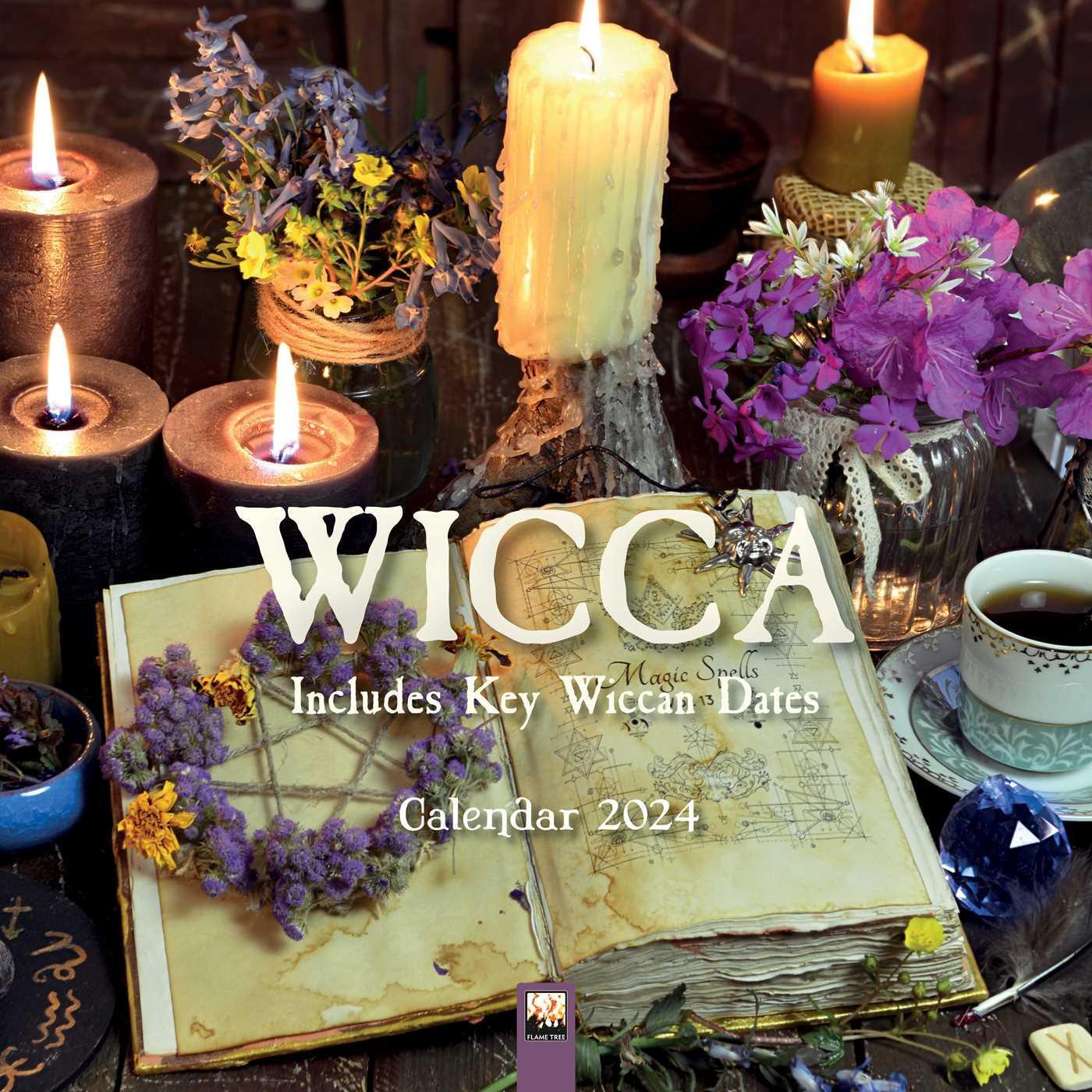 Cover: 9781804173718 | Wicca Wall Calendar 2024 (Art Calendar) | Flame Tree Studio | Kalender