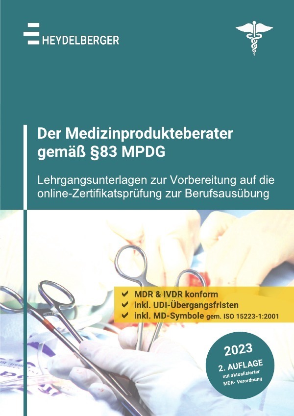 Cover: 9783756554546 | Der Medizinprodukteberater gemäß §83 MPDG | Heydelberger Institut