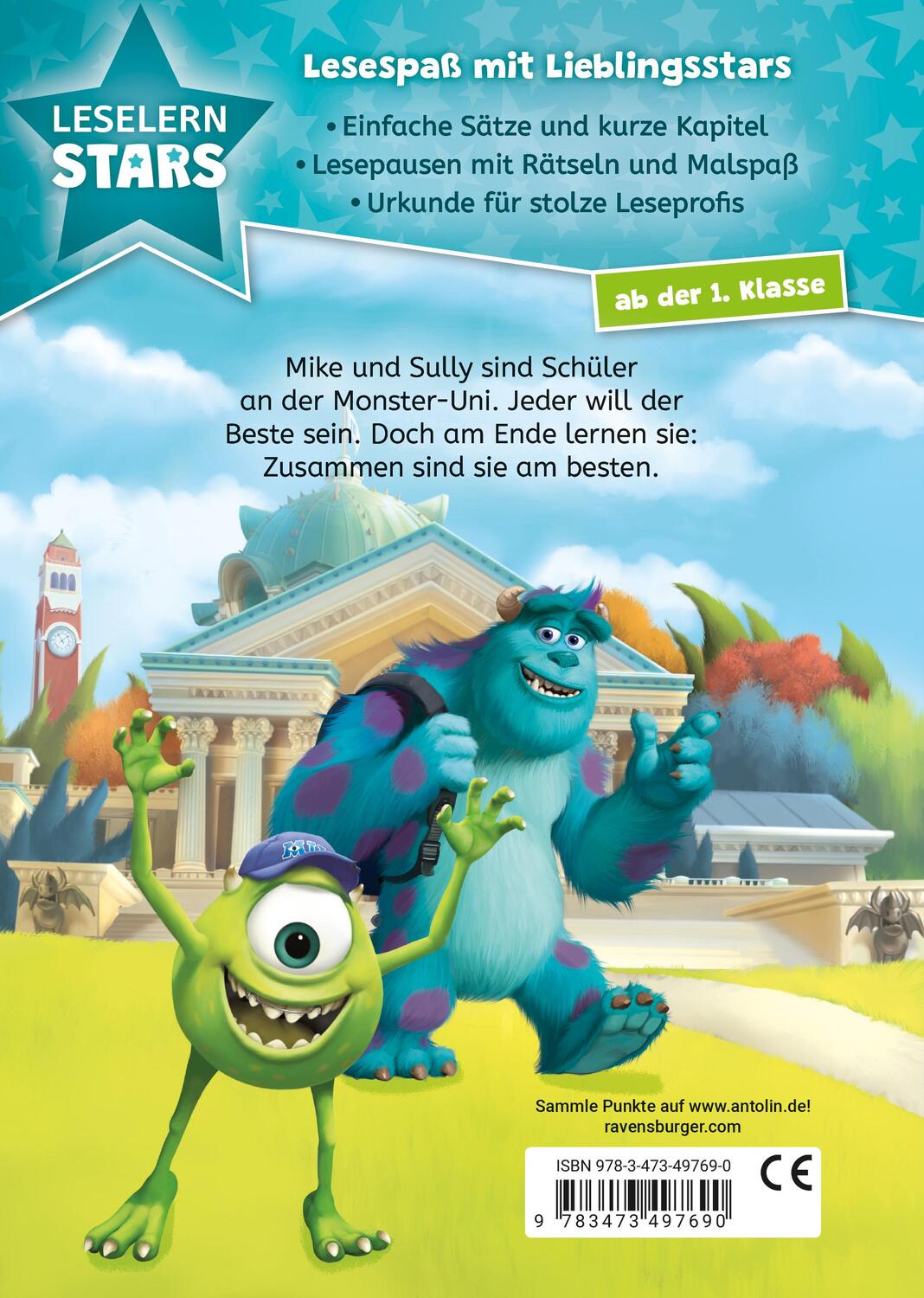 Rückseite: 9783473497690 | Disney Monster AG: Der Monsterschreck - Lesen lernen mit den...
