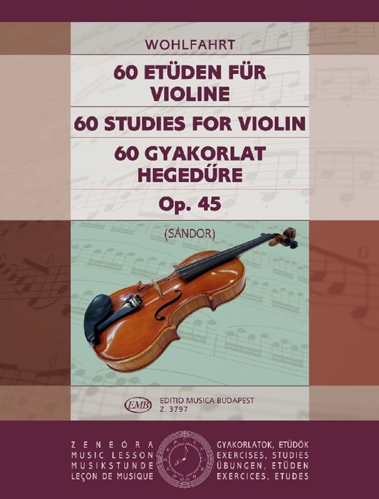 Cover: 9790080037973 | 60 Etüden op.45 für Violine | EMB Music Lesson - Exercises, Studies