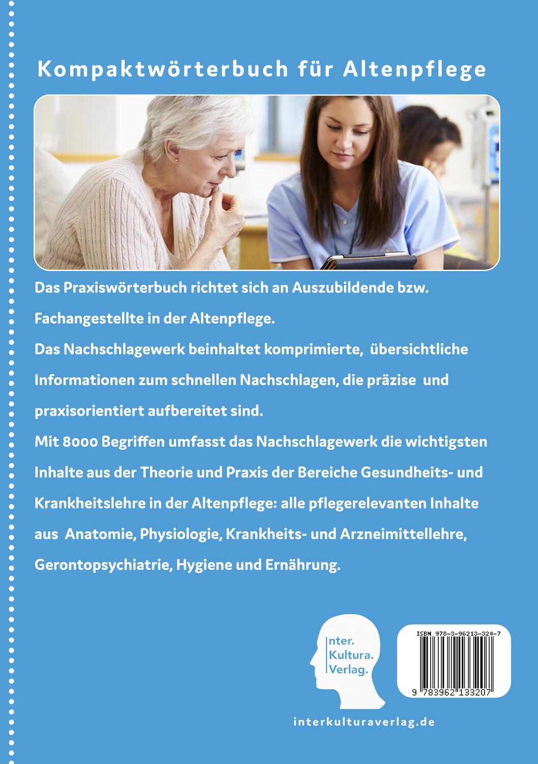 Rückseite: 9783962133207 | Kompaktwörterbuch für Altenpflege / Kompaktwörterbuch für...
