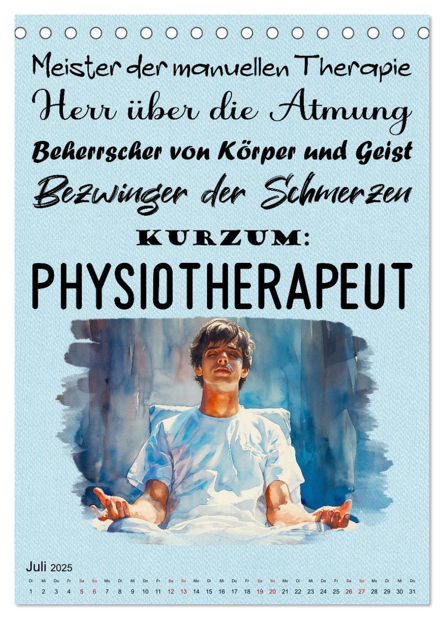 Bild: 9783457132258 | Physiosprüche (Tischkalender 2025 DIN A5 hoch), CALVENDO...