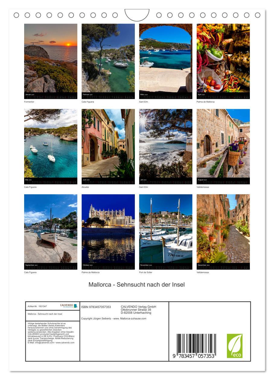 Bild: 9783457057353 | Mallorca - Sehnsucht nach der Insel (Wandkalender 2025 DIN A4...