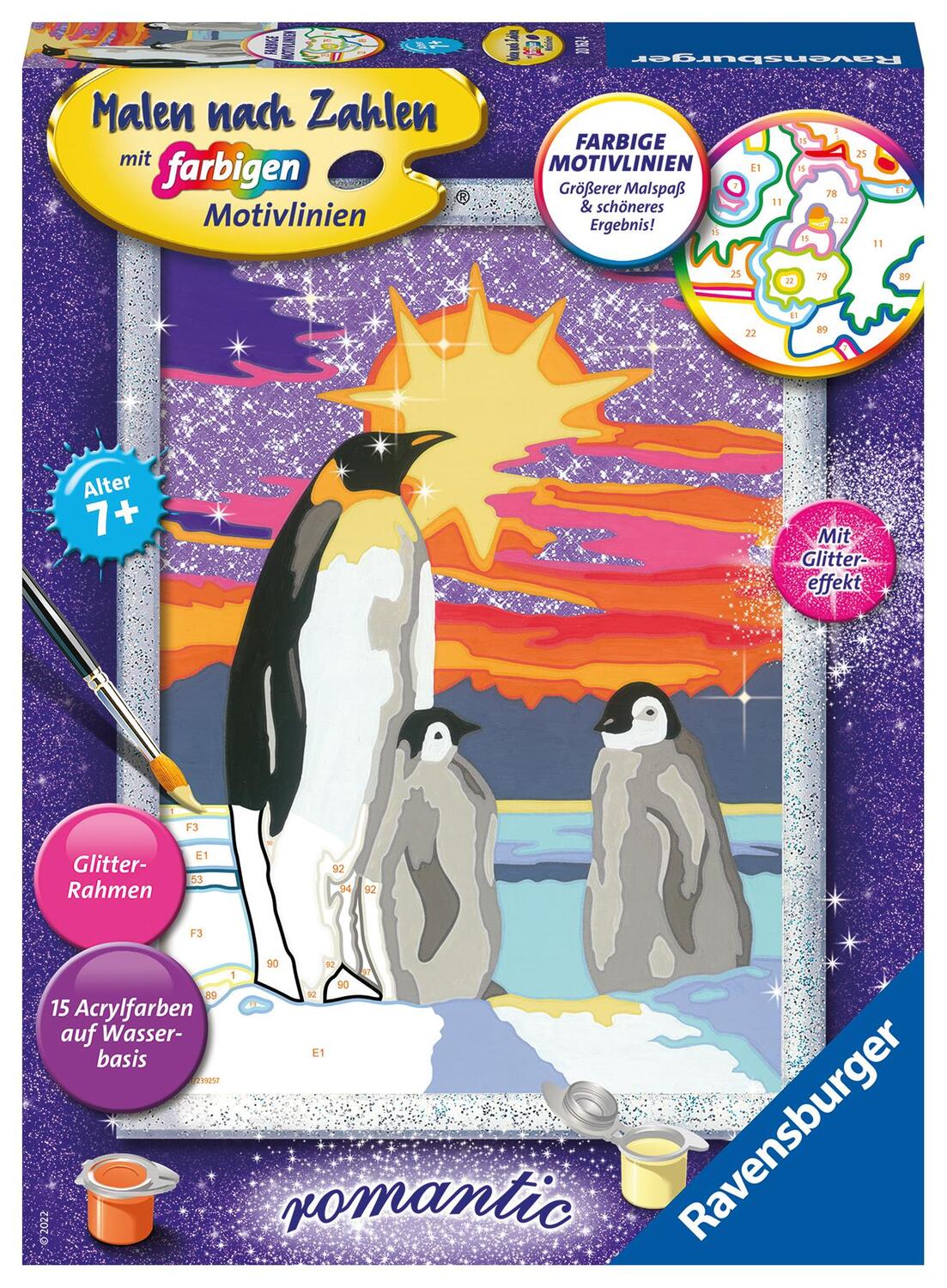 Cover: 4005556201624 | Ravensburger Malen nach Zahlen 20162 - Pinguinliebe - Kinder ab 9...