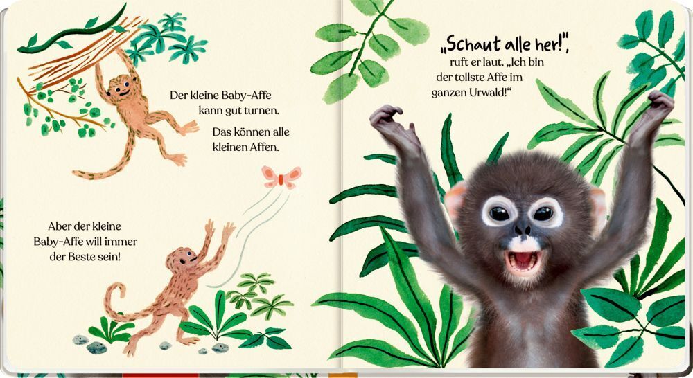 Bild: 9783649641261 | Meine erste Tierbaby-Geschichte: Kleiner Affe | Amanda Wood | Buch