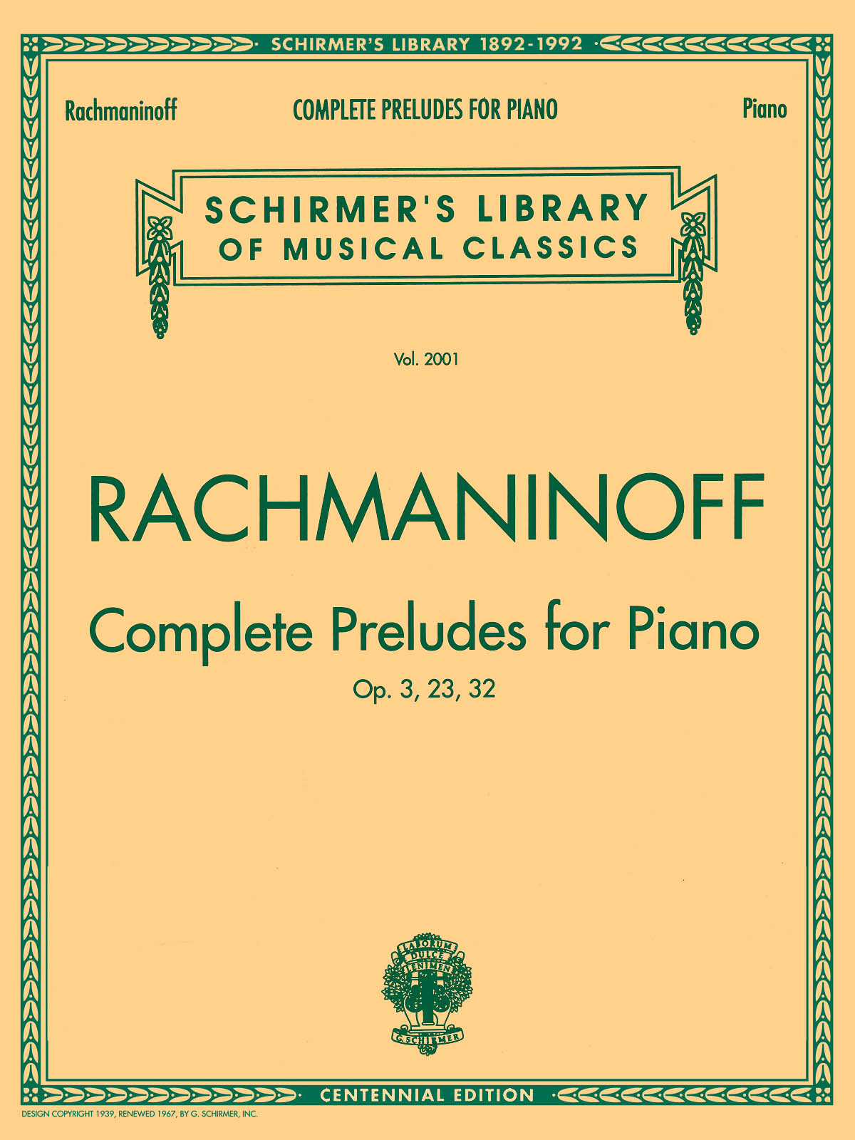 Cover: 73999816099 | Complete Preludes, Op. 3, 23, 32 | Sergei Rachmaninov | Buch | 1994