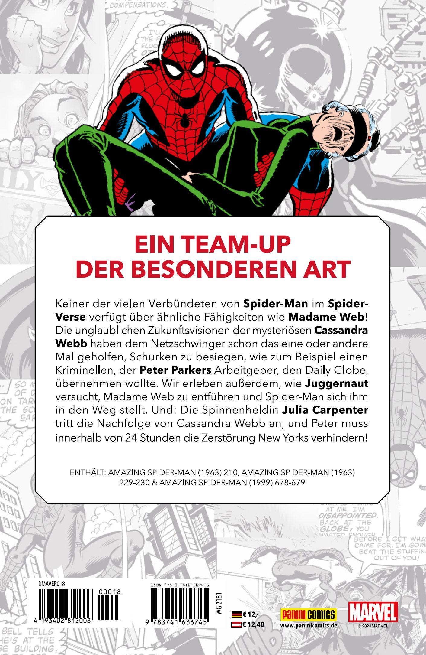 Rückseite: 9783741636745 | Spider-Man &amp; Madame Web | Dennis O'Neil (u. a.) | Taschenbuch | 124 S.