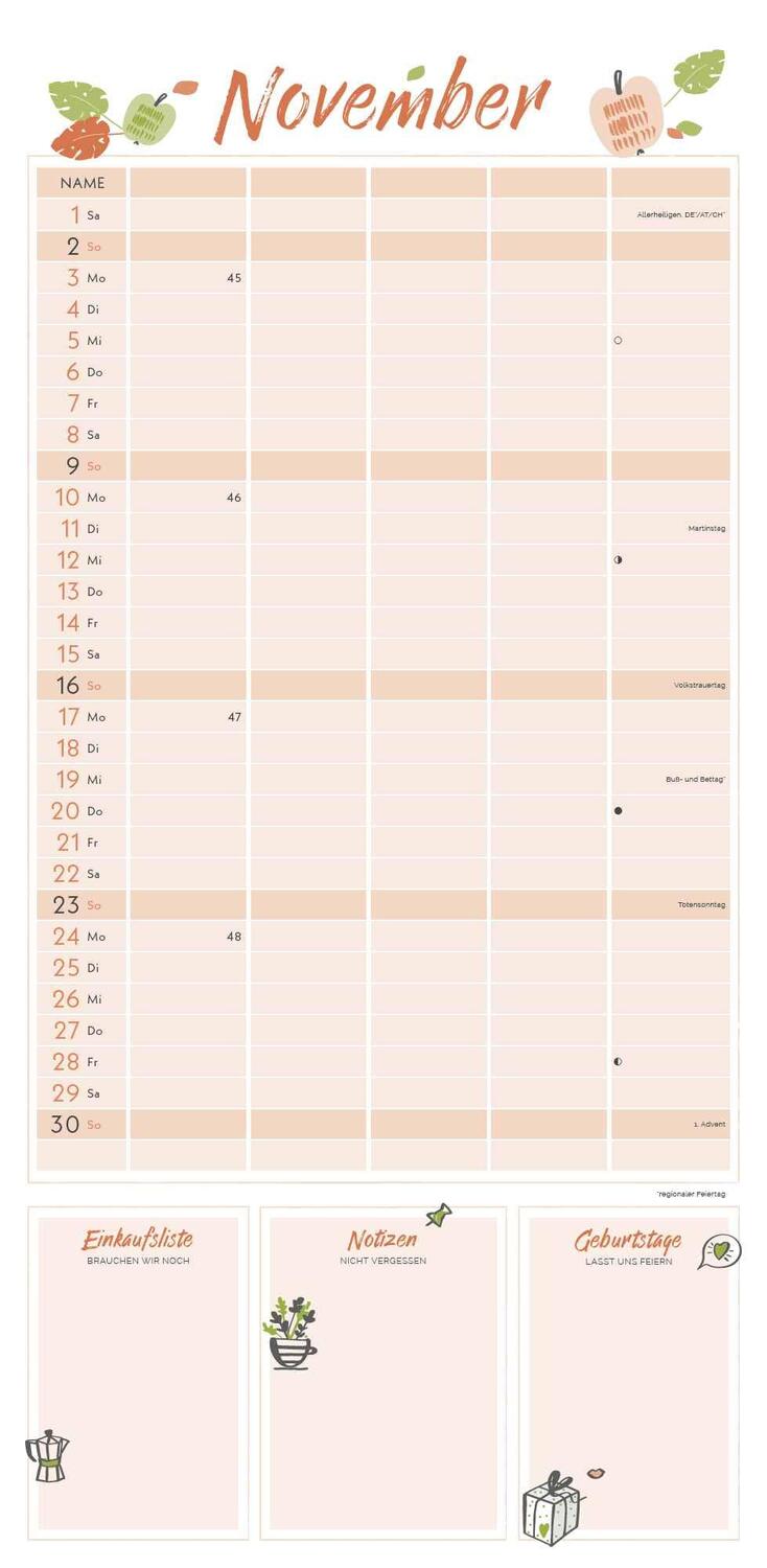 Bild: 4251732341244 | Little Lovely Planner 2025 Familienplaner - Familien-Timer -...