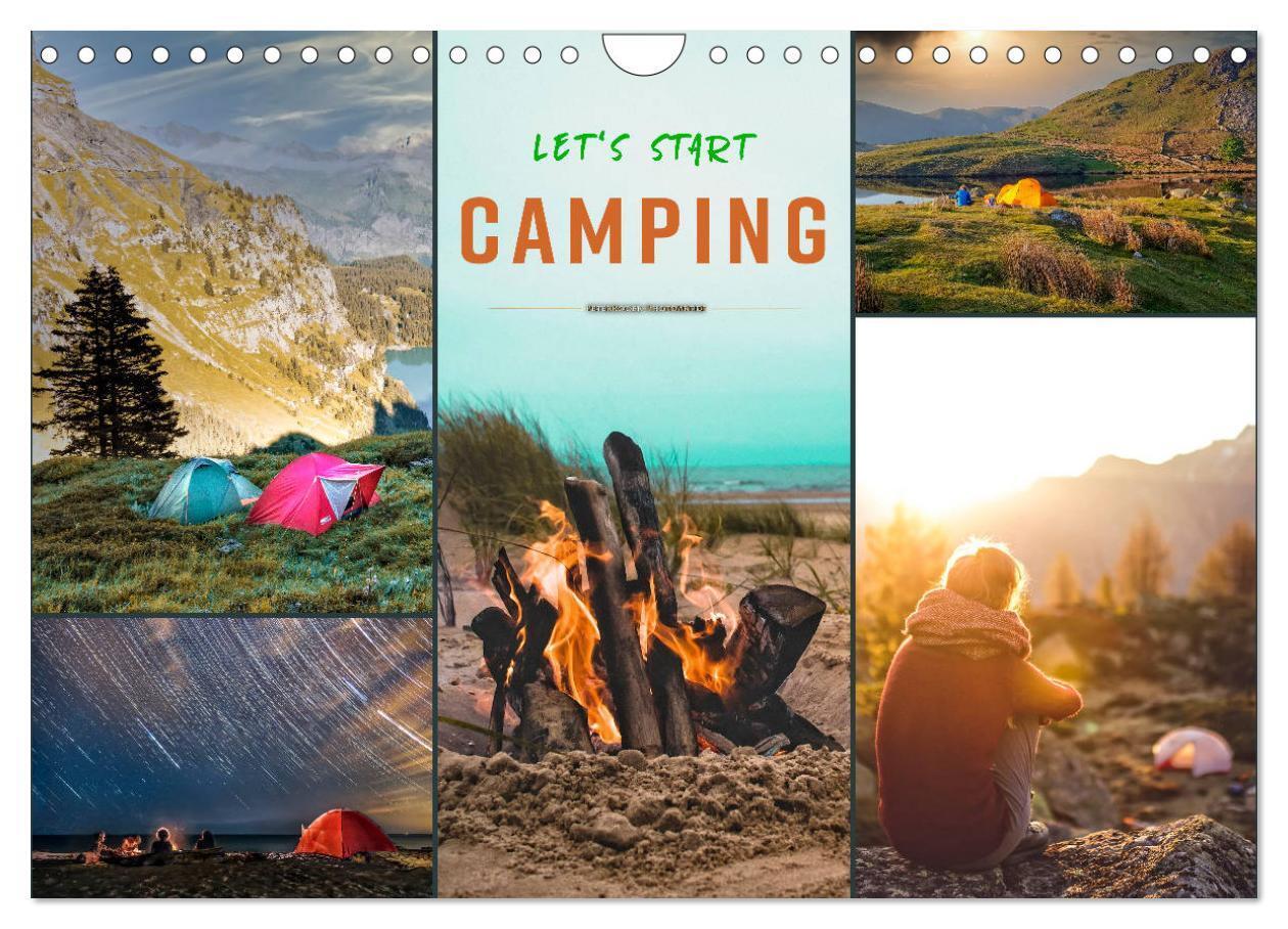 Cover: 9783675946361 | Let's start Camping (Wandkalender 2024 DIN A4 quer), CALVENDO...
