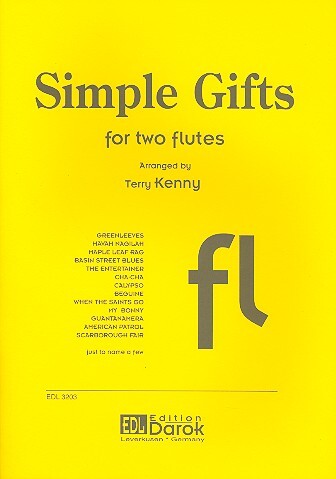 Cover: 9990050568319 | Simple Gifts for 2 flutes score | Edition Darok | EAN 9990050568319