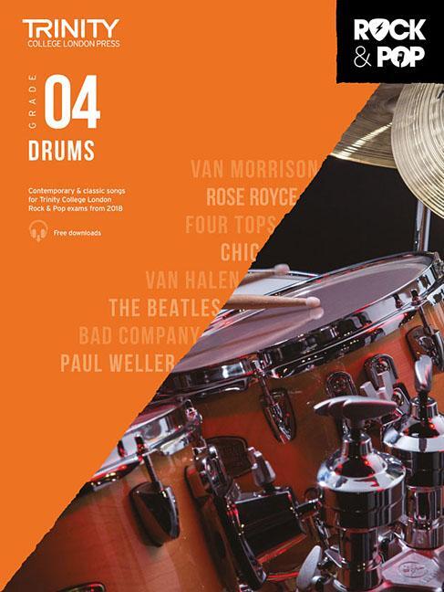Cover: 9780857366429 | Trinity Rock and Pop Drums Grade 4 | Trinity College London | 40 S.