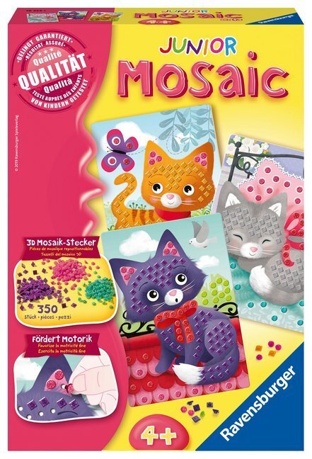 Cover: 4005556183531 | Ravensburger 18353 Mosaic Junior Kätzchen, DIY für Kinder ab 4 Jahren