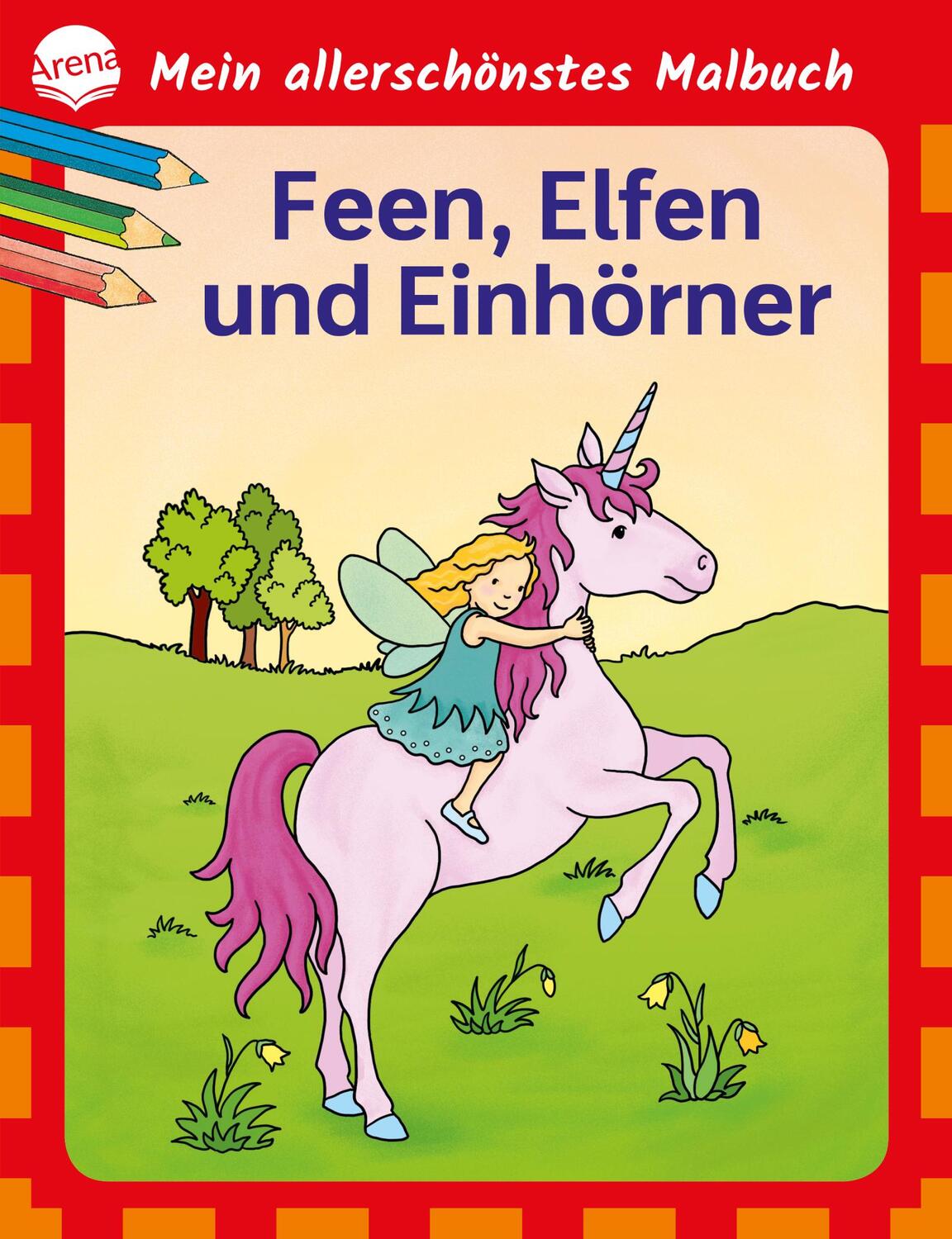 Cover: 9783401719412 | Mein allerschönstes Malbuch. Feen, Elfen, Einhörner | Birgitta Nicolas