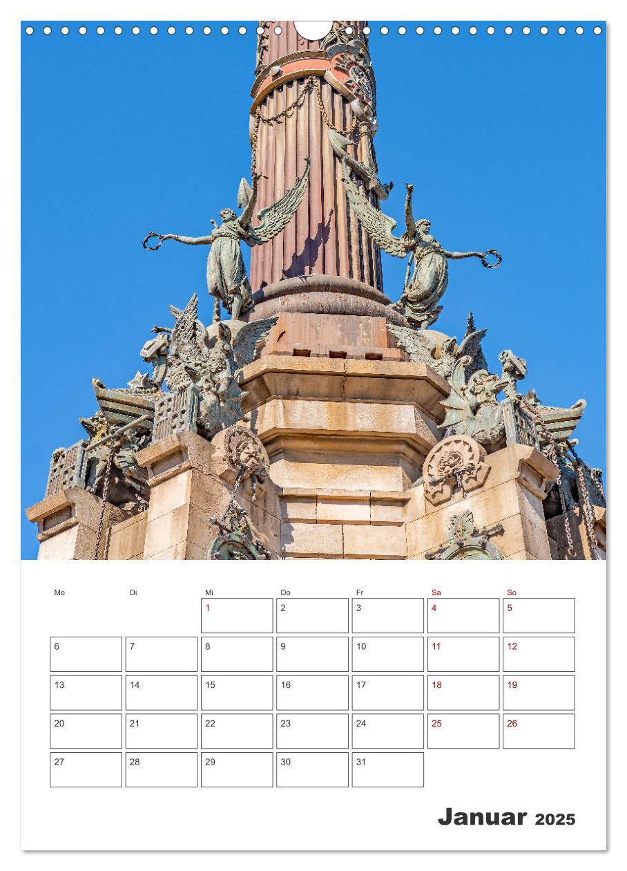 Bild: 9783435899487 | Barcelona - Urlaubsplaner (Wandkalender 2025 DIN A3 hoch), CALVENDO...