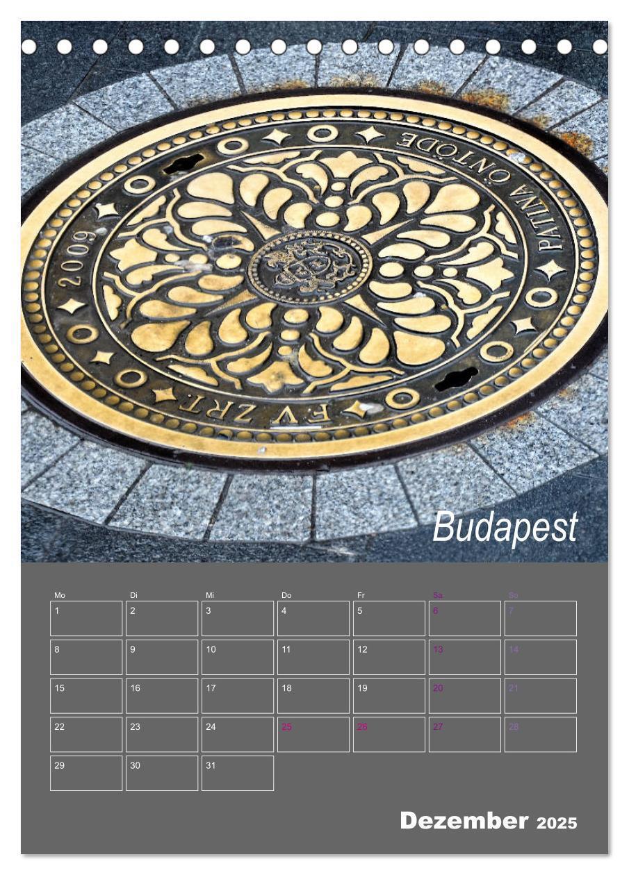 Bild: 9783435960682 | Faszination Kanaldeckel (Tischkalender 2025 DIN A5 hoch), CALVENDO...