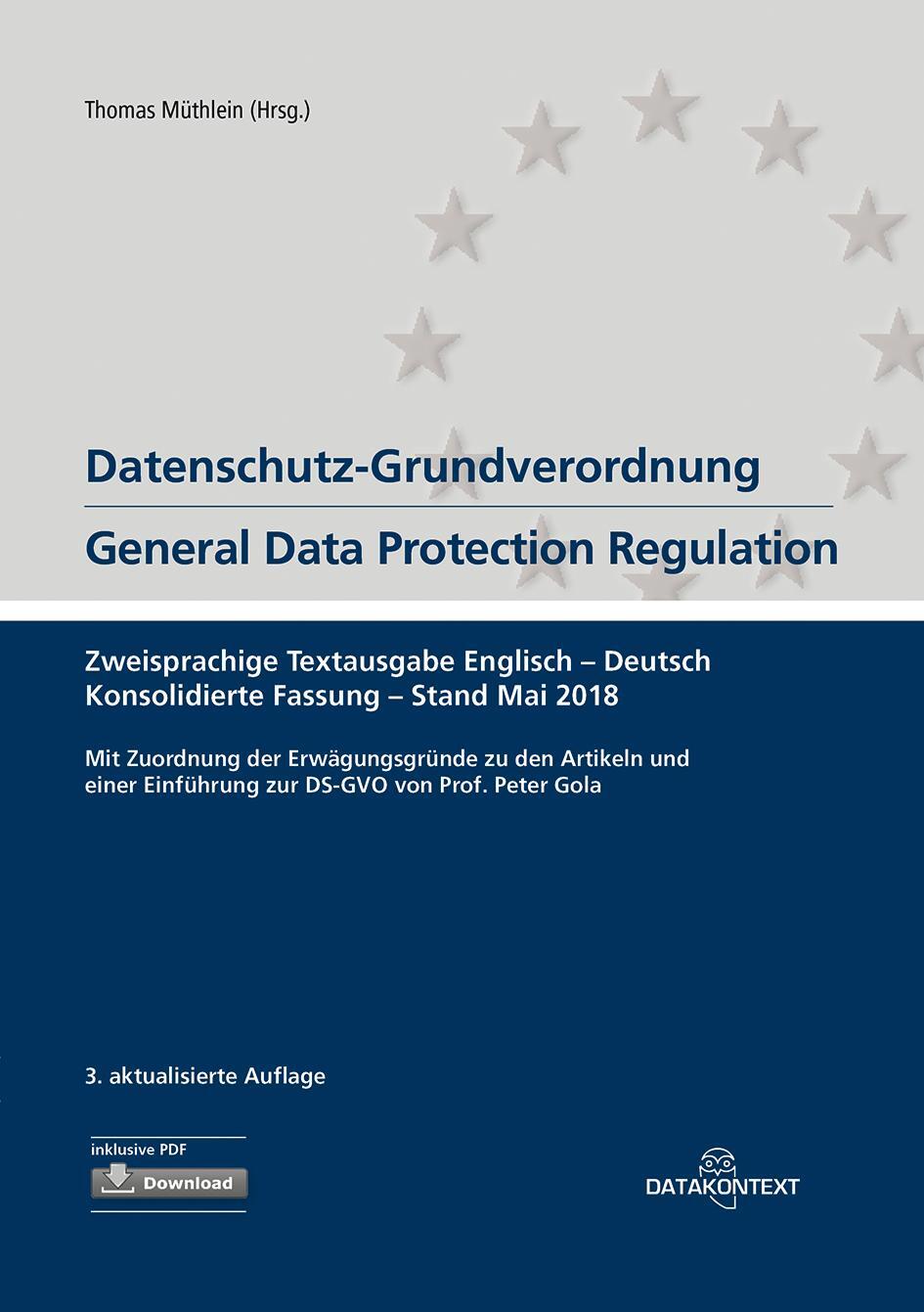 Cover: 9783895778377 | Datenschutz-Grundverordnung General Data Protection Regulation | 2019