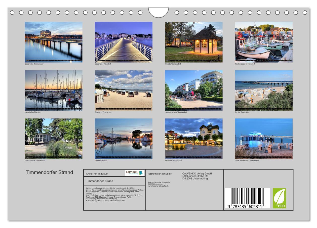 Bild: 9783435605811 | Timmendorfer Strand (Wandkalender 2025 DIN A4 quer), CALVENDO...