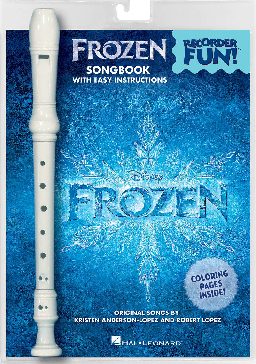 Cover: 888680050481 | Frozen - Recorder Fun! | Pack with Songbook and Instrument | Recorder