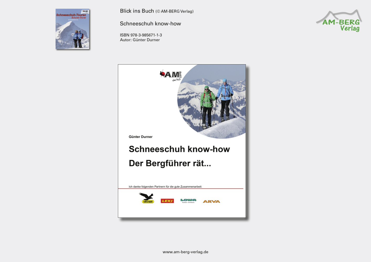 Bild: 9783981567113 | Schneeschuh know-how - Der Bergführer rät... | Günter Durner | Buch