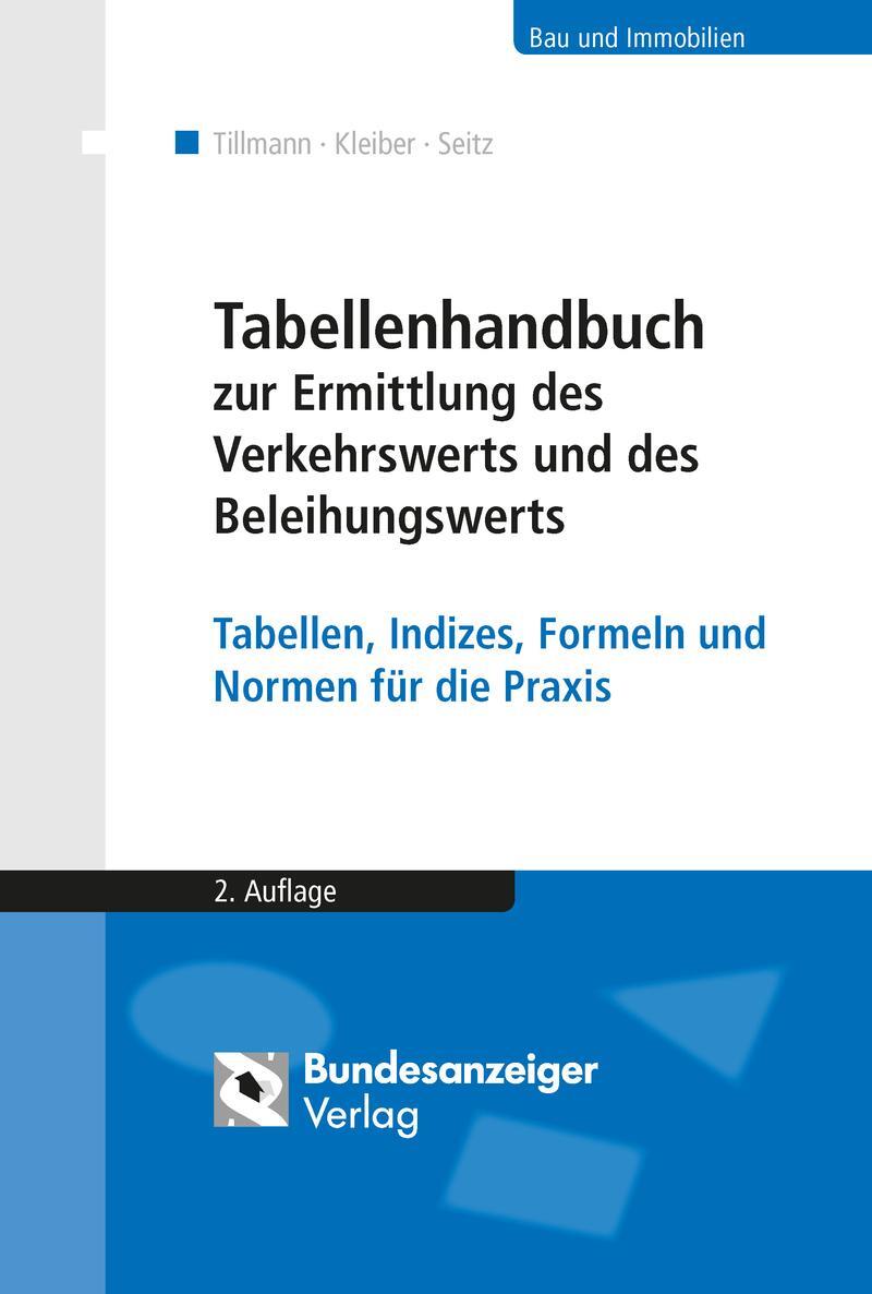 Cover: 9783898178310 | Tabellenhandbuch zur Ermittlung des Verkehrswerts und des...
