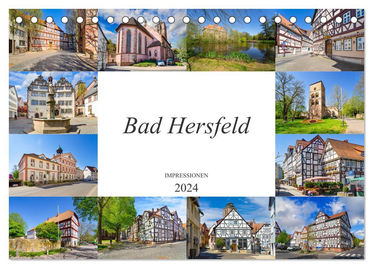 Cover: 9783675500174 | Bad Hersfeld Impressionen (Tischkalender 2024 DIN A5 quer),...