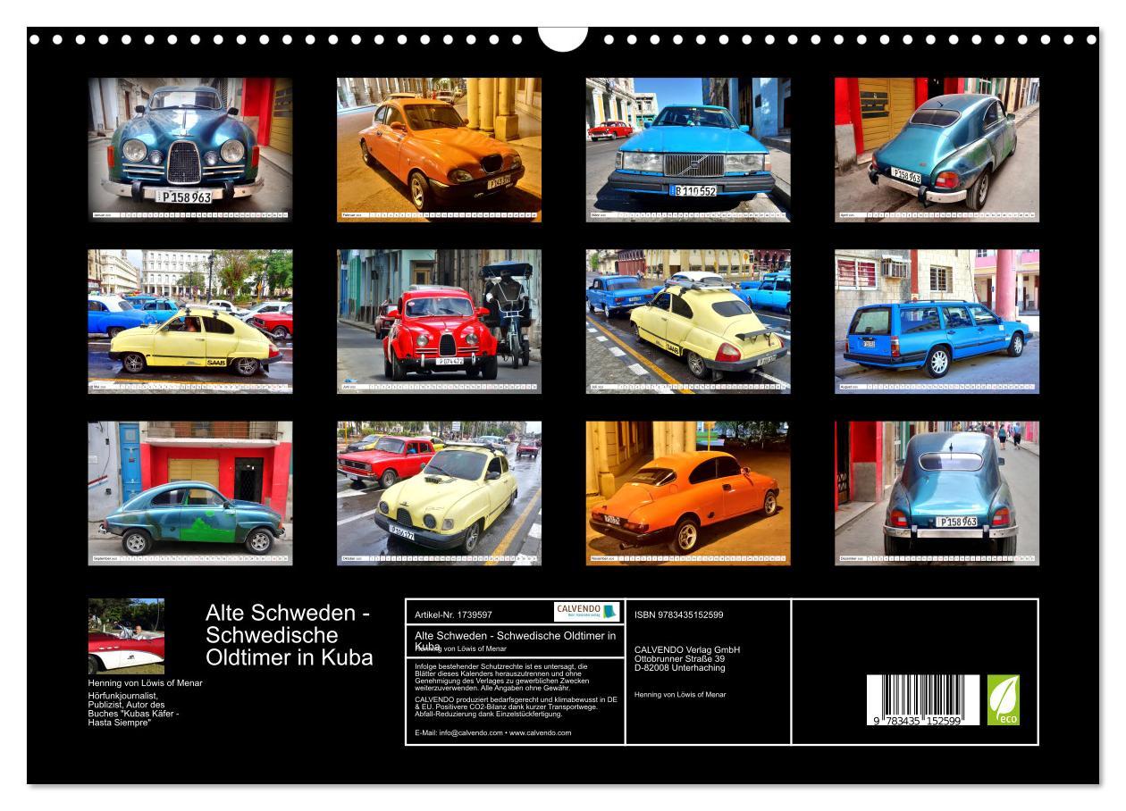 Bild: 9783435152599 | Alte Schweden - Schwedische Oldtimer in Kuba (Wandkalender 2025 DIN...