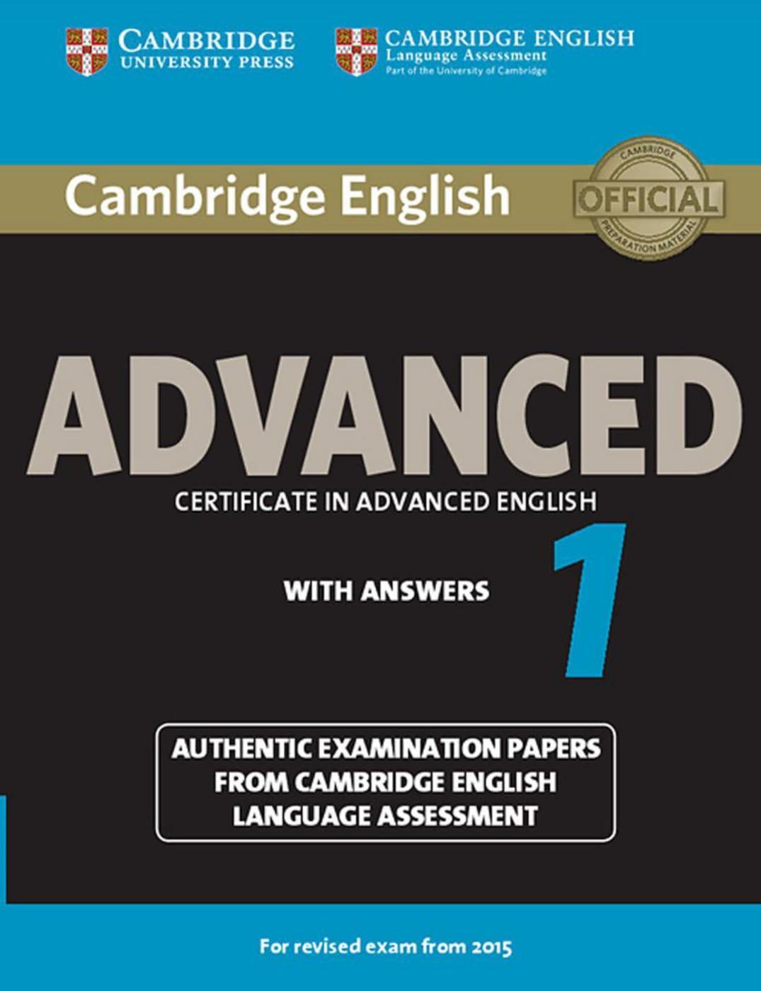 Cover: 9783125353190 | Cambridge English Advanced 1 for updated exam. Student's Book with...