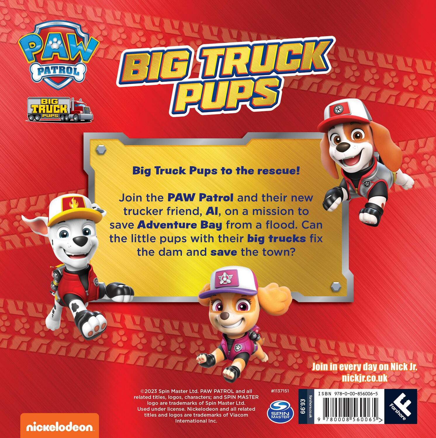 Rückseite: 9780008560065 | PAW Patrol Big Truck Pups Picture Book | Paw Patrol | Taschenbuch