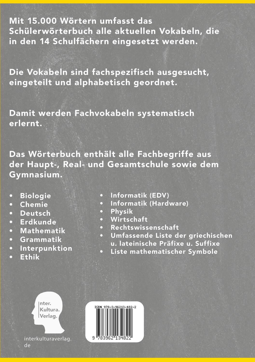 Rückseite: 9783962134822 | Interkultura Schülerwörterbuch Deutsch-Ukrainisch | Taschenbuch | 2022