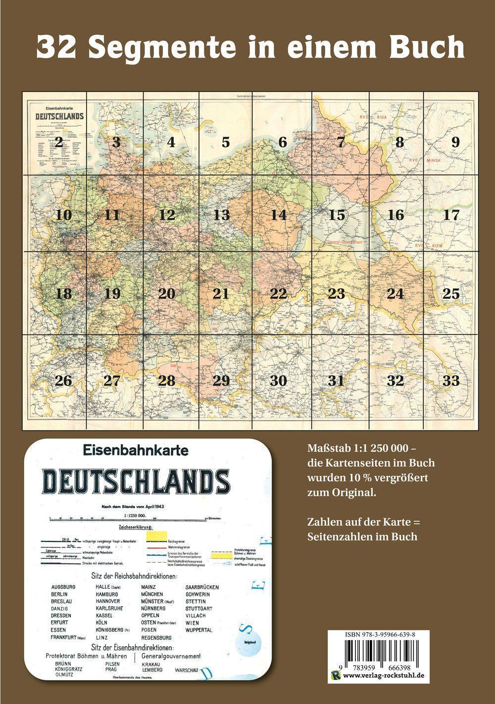 Bild: 9783959666398 | ATLAS DR April 1943 - Eisenbahnkarte Deutschland | Harald Rockstuhl