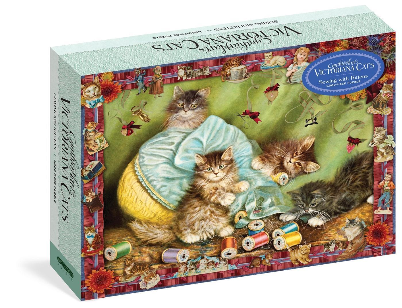 Cover: 9781523523733 | Cynthia Hart's Victoriana Cats: Sewing with Kittens 1,000-Piece Puzzle