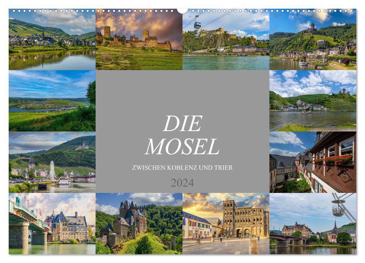 Cover: 9783675488427 | Die Mosel zwischen Koblenz und Trier (Wandkalender 2024 DIN A2...