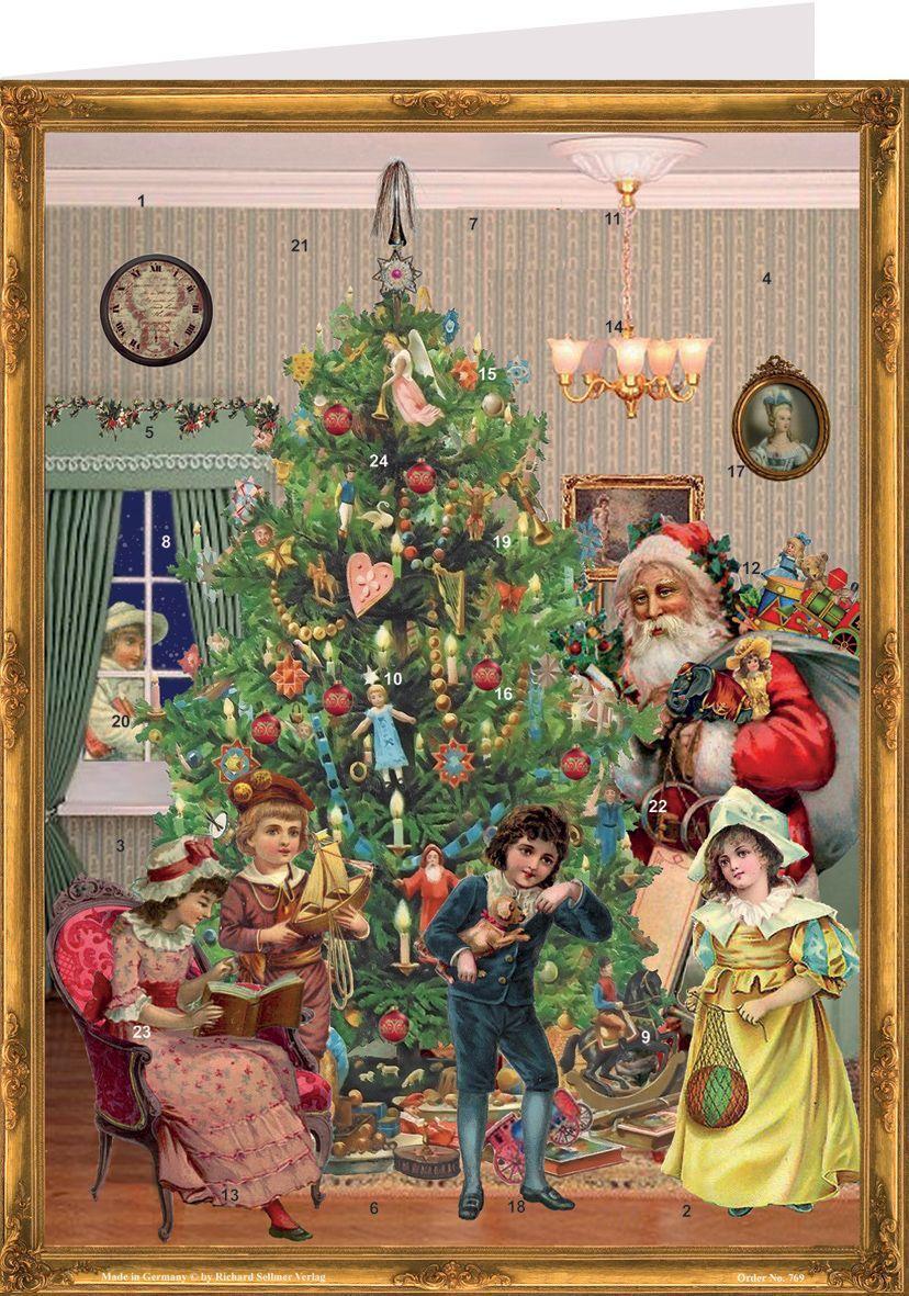 Cover: 4025985407695 | Adventskalender "Postkarte Unterm Weihnachtsbaum" | Sellmer F | 2020