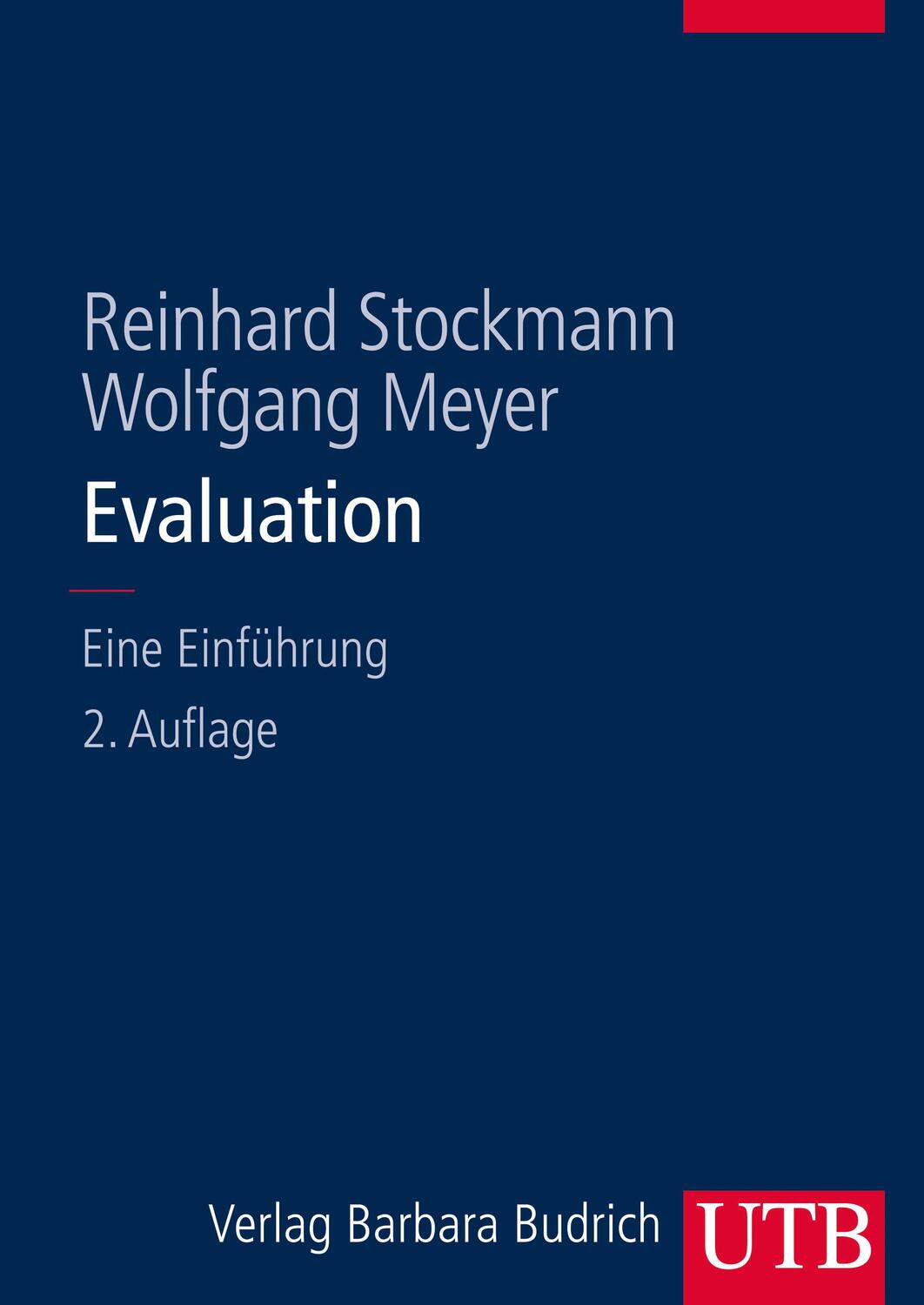 Cover: 9783825285531 | Evaluation | Eine Einführung | Reinhard Stockmann (u. a.) | Buch