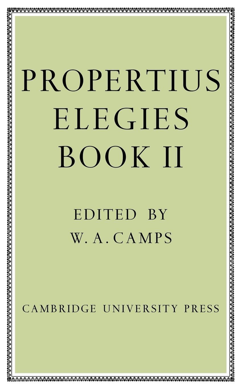 Cover: 9780521109475 | Propertius | Elegies: Book II | Propertius | Taschenbuch | Paperback