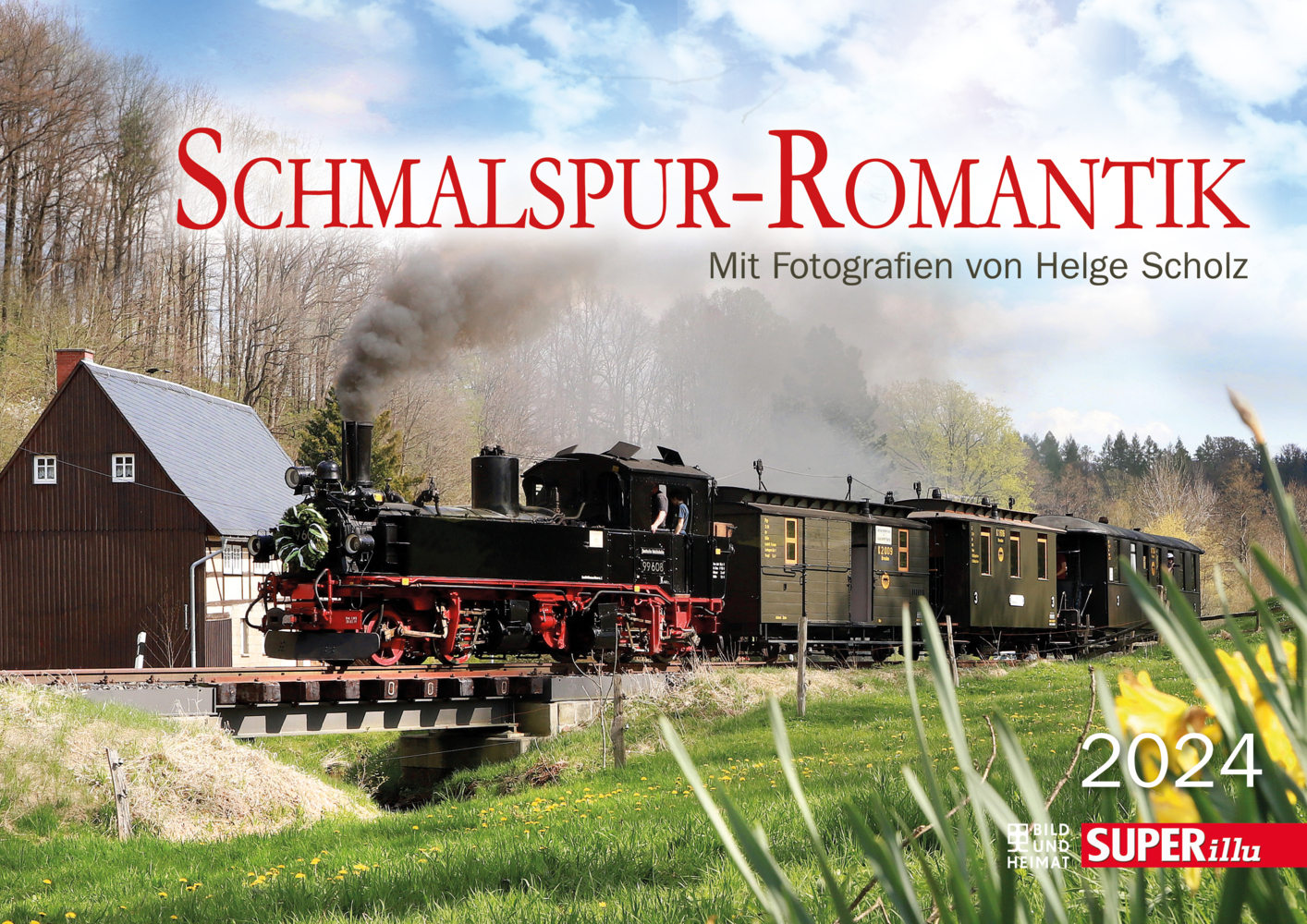 Cover: 9783731012634 | Schmalspur-Romantik - Kalender 2024 | mit Fotografien von Helge Scholz