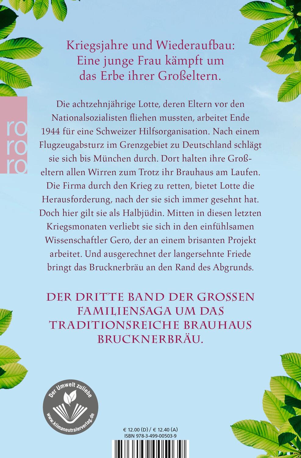 Rückseite: 9783499005039 | Das Brauhaus an der Isar: Das Vermächtnis | Julia Freidank | Buch