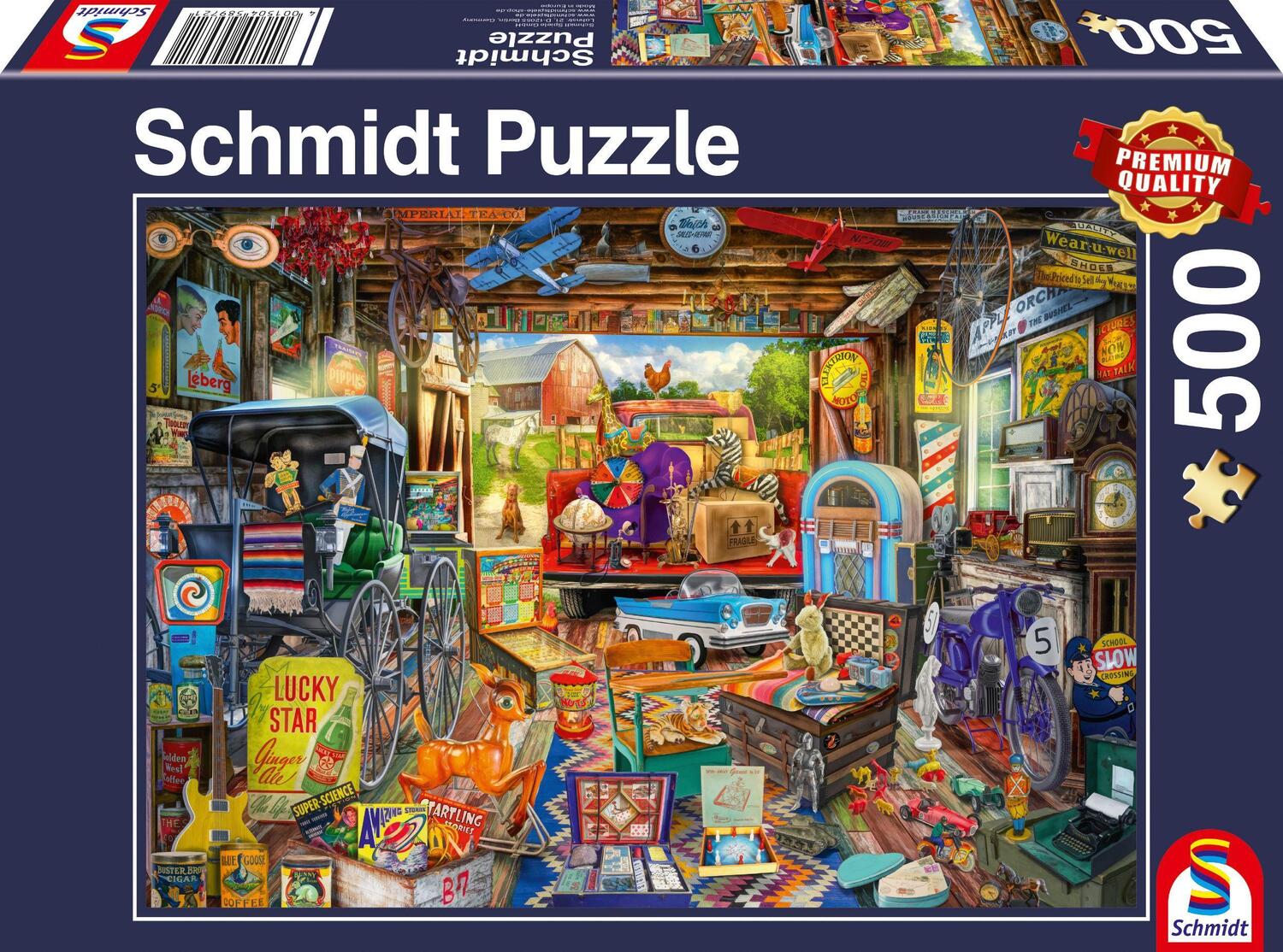Cover: 4001504589721 | Garagen-Flohmarkt Puzzle 500 Teile | Erwachsenenpuzzle Standard | 2021