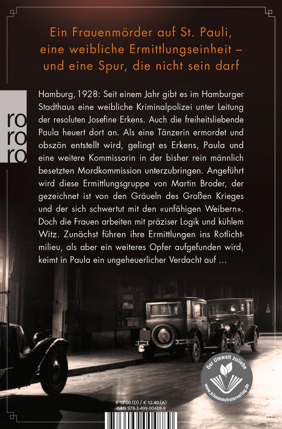 Rückseite: 9783499004889 | Die stumme Tänzerin | Historischer Kriminalroman | Helga Glaesener