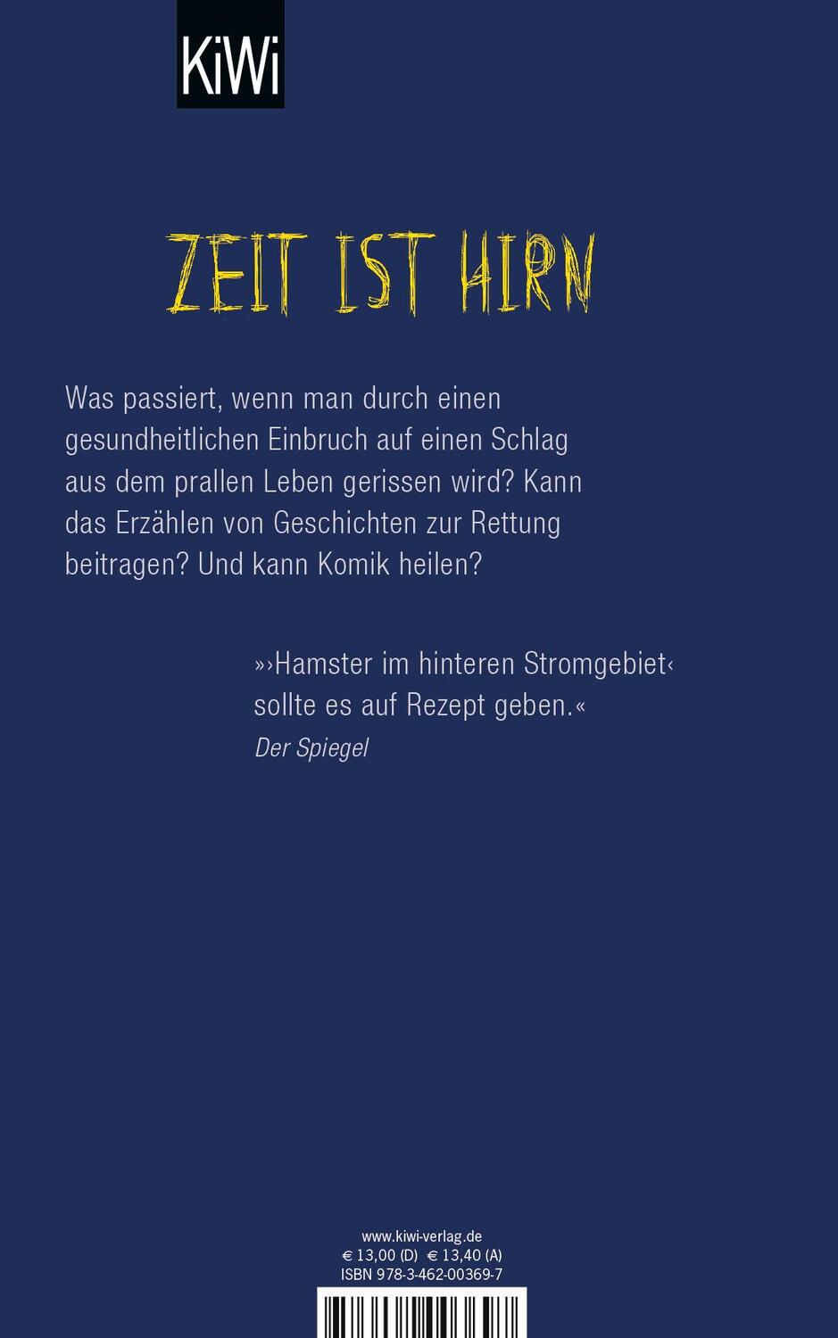 Rückseite: 9783462003697 | Hamster im hinteren Stromgebiet | Roman | Joachim Meyerhoff | Buch