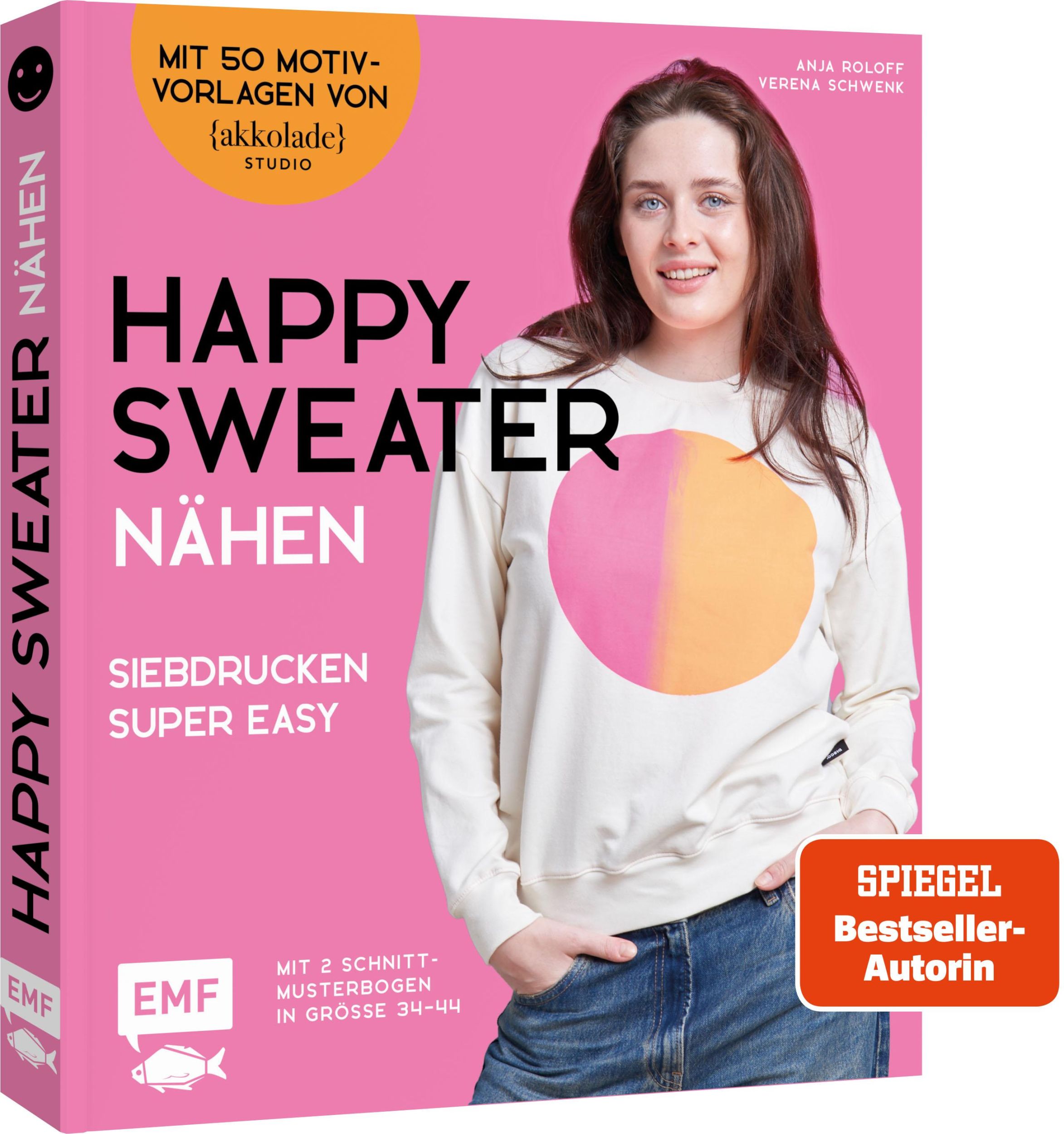 Cover: 9783745926750 | Happy Sweater nähen - Siebdrucken super easy! Mit 50 Motivvorlagen...