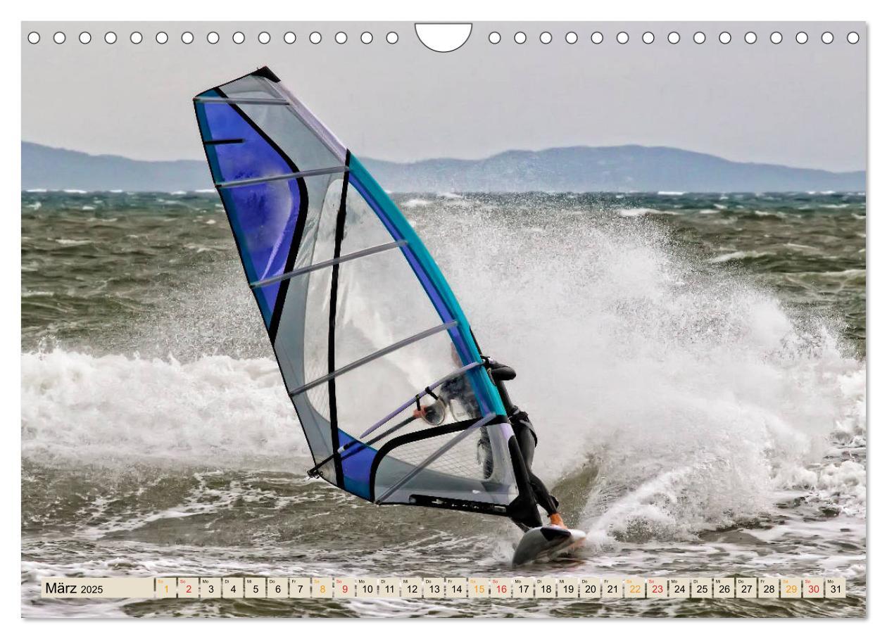 Bild: 9783435272594 | Windsurfing - extrem cool (Wandkalender 2025 DIN A4 quer), CALVENDO...