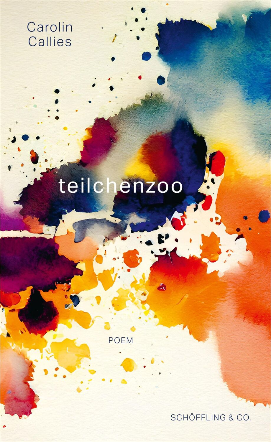 Cover: 9783895614477 | teilchenzoo | Poem | Carolin Callies | Buch | 144 S. | Deutsch | 2023