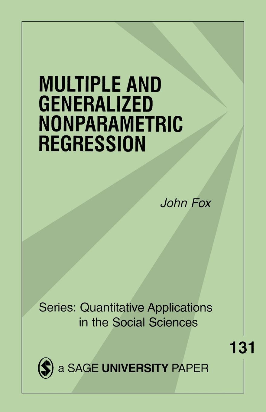 Cover: 9780761921899 | Multiple and Generalized Nonparametric Regression | John Fox | Buch