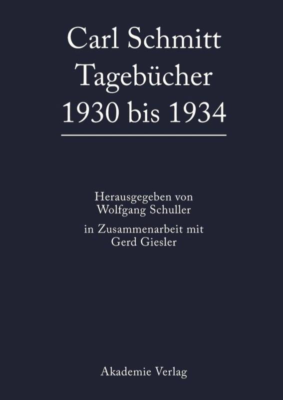 Cover: 9783050038421 | 1930 bis 1934 | Wolfgang Schuller | Buch | HC runder Rücken kaschiert