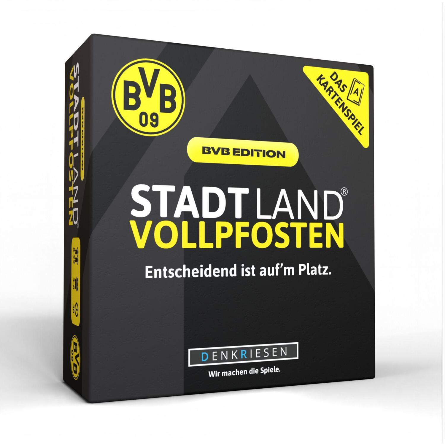 Cover: 4260528095322 | DENKRIESEN - STADT LAND VOLLPFOSTEN® - Das Kartenspiel - BVB...